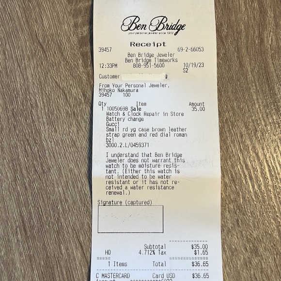 Authentic Gucci Vintage 1990βs Green/Red Web Brown Leather DialWatch/new-battery - Picture 16 of 16